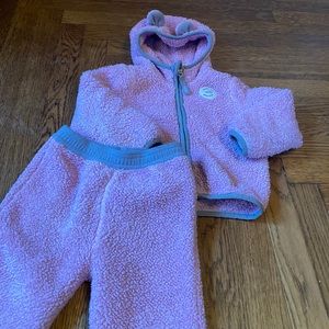 TheNorthface toddler girl fleece jacket/pants18-24